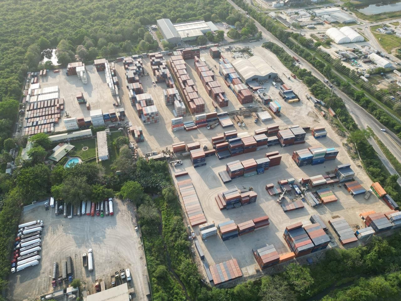 Centro logístico de Cartagena visto desde el aire